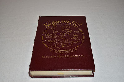 Easton Press WESTWARD HO! Charles Kingsley LEATHER Famous Editions FINE RARE!-image