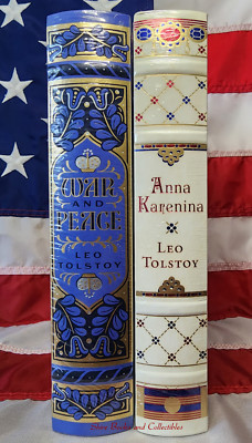 NEW SEALED Anna Karenina & War and Peace Leo Tolstoy Bonded Leather Hardcover-image