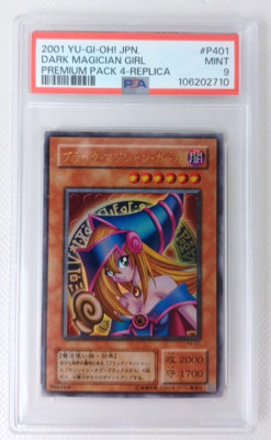 Dark Magician Girl PSA 9 P4-01 Premium Pack 4 Japanese Yu-Gi-Oh! 2001 Rare Mint-image
