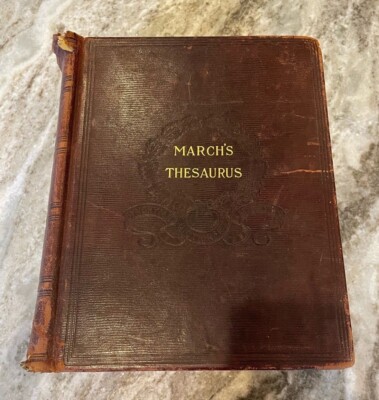 Antique and Collectible Rare Thesaurus.  Good condition.-image