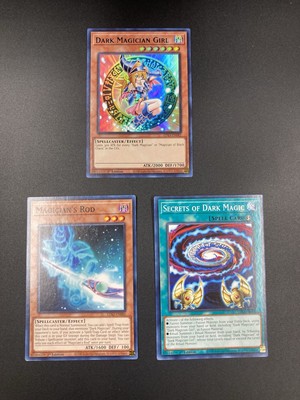 DARK MAGICIAN GIRL Set *** 1ST EDITION LDS3-EN082,86,96 YUGIOH!-image