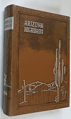 Arizona Highways Magazine 1974 Full Year Complete Set Leatherbound Hardcover-image