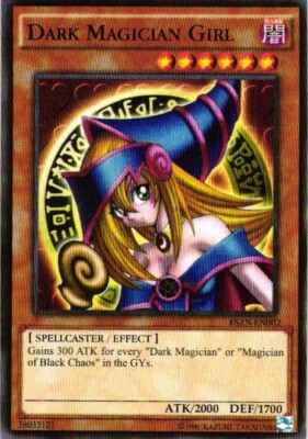 DARK MAGICIAN GIRL YuGiOh YU GI OH Custom Anime Collectible Card-image