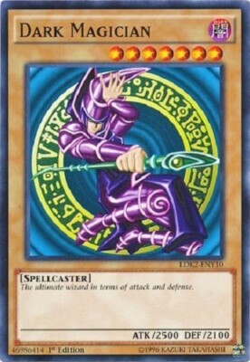 *** DARK MAGICIAN *** 1ST EDITION ORIGINAL ART MINT CONDITION LDK2-ENY10 YUGIOH!-image