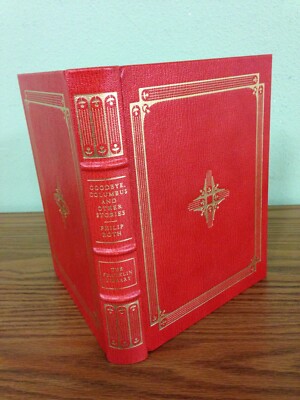 Franklin Library Goodbye Columbus ...  Roth 1977 Red Leather signed HB BN 220428-image
