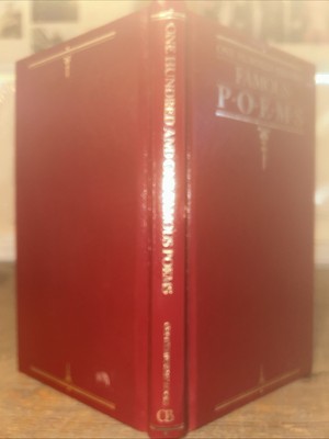 101 Famous Poems Poetry Collection Keats Wordsworth Byron more Leatherbound 1958-image