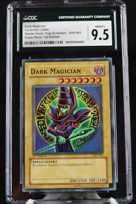 YU-GI-OH! Dark Magician | SYE-001 | 1st Edition | Super Rare | CGC 9.5 MINT+-image