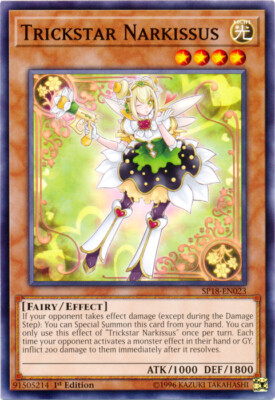 3x Trickstar Narkissus - SP18-EN023 - Common - 1st Edition SP18 - Star Pack VRAI-image