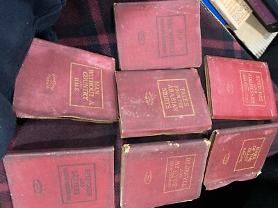 7 Miniature Library Collection Books, Used, Vintage-image
