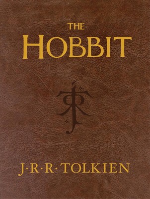 The Hobbit: Or There and Back Again by J.R.R. Tolkien (English) Leather Book-image