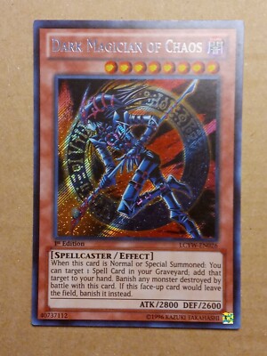 Dark Magician of Chaos LCYW-EN026 1st ed Secret Rare Yugioh Near Mint-image