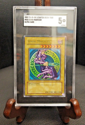 2002 Yu Gi Oh! Starter Deck: Yugi #006 Dark Magician Ultra Rare SGC 5 EX-image