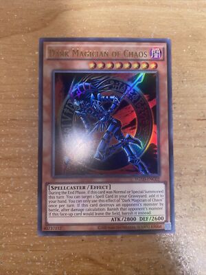 🔥 Yugioh Dark Magician of Chaos YGLD-ENC02 ULTRA RARE NEAR MINT-image