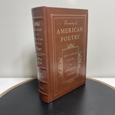 Treasury Of American Poetry 1993 Leather Bound Barnes & Noble Book Best Loved-image