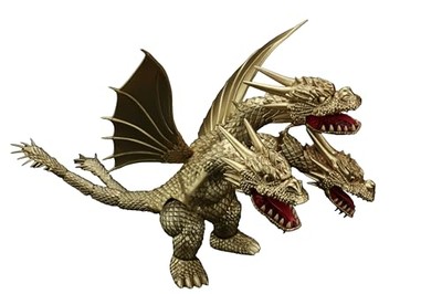 Chibimaru Gojira Series No.401 King Guidora (1991) 70th Anniversary Version-image
