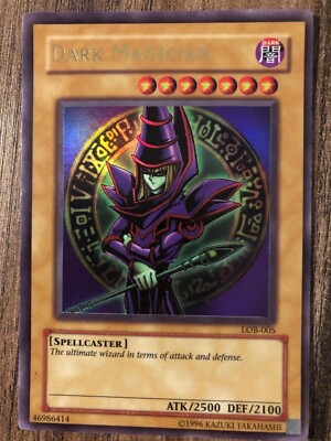 Yu-Gi-Oh! TCG Dark Magician Legend of Blue Eyes White Dragon LOB-005...-image