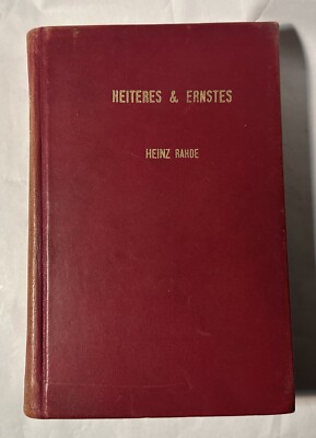 HEITERES & ERNSTES HEINZ RAHDE MACMILLAN 1962 German short stories-image