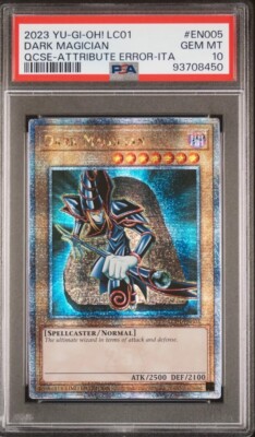 Dark Magician Attribute Italian Error LC01 QCSE Yu-Gi-Oh! #EN005 PSA 10 🔥-image