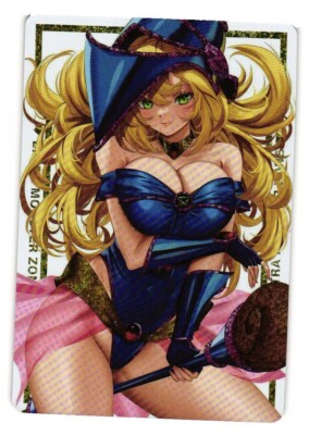 DARK BLACK MAGICIAN GIRL YU-GI-OH Holo CCG Anime Custom collectible Card-image