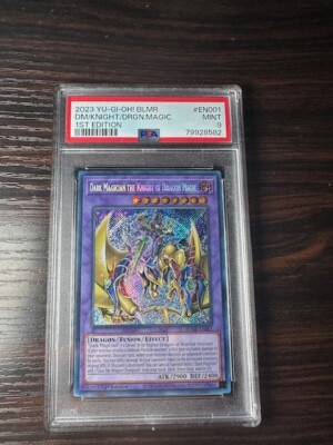 Psa 9 Dark Magician The Knight Of Dragon Magic 1st Ed 2023 Yu-Gi-Oh-image