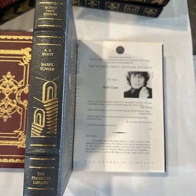 SA. S. Byatt Babel Tower Franklin Library Signed 1st Edition Limited Collection-image
