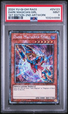 2024 YU-GI-OH! RA03-QUARTER CENTURY BONANZA #EN123 DARK MAGICIAN GIRL PSA 9-image