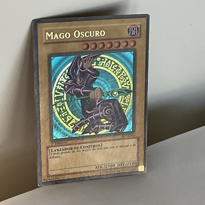 VTG Mago Oscuro (Dark Magician) Ultra Rare Holo Spanish BIY-S006 1st Edition-image