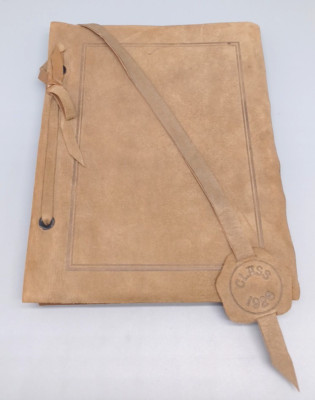  High School Class Photo Book 1926 Leather Bound Graduation Antique-image