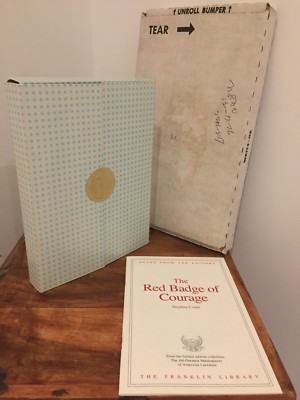 Red Badge of Courage Steph. Crane (Franklin Library - Greatest American) leather-image