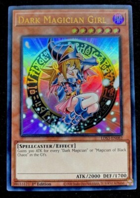 Yugioh Dark Magician Girl LDS3 Ultra Rare 1st Edition NM-image