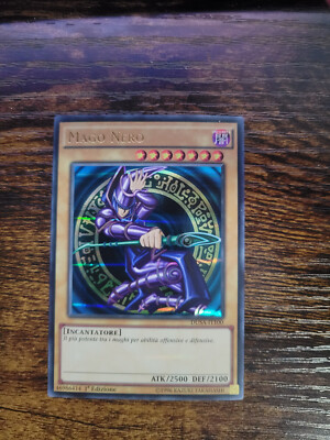 Dark Magician Ultra Rare 1st Edition DUSA-IT100 NM Yugioh *ITALIAN*-image