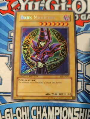 Yugioh DARK MAGICIAN FL1 SECRET LIMITED DAMAGED -image