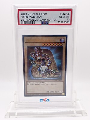Yu-Gi-Oh! Dark Magician 25th Anniversary LC01-EN005 Ultra Rare Holo - PSA 10-image