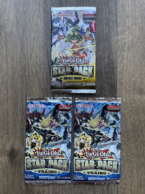 Yu-Gi-Oh Star Pack Battle Royal x1 & Vrains x2, booster packs. *Lot of 3*-image