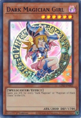 Yugioh - Dark Magician Girl (Blue) 1st Edition Ultra Rare - NM - Free Holo Card-image