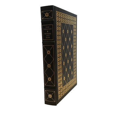 Fathers & Sons Ivan Turgenev Franklin Library 1984 HC Illustrated Leather Book-image