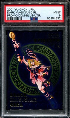 Yugioh Dark Magician Girl Ultimate Rare Japanese DDM Blue Promo PSA 9 Mint-image
