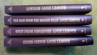 Louis L'Amour Collection 4 Books Lot In Faux Leather-image