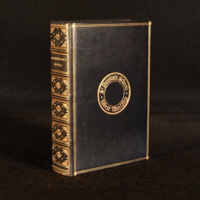1926 The Complete Works of Shakespeare W J Craig Prize Binding Leather-image