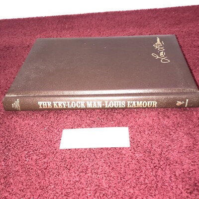 Vintage Louis L Amour Leather Bound Book~ The Key-Lock Man-image