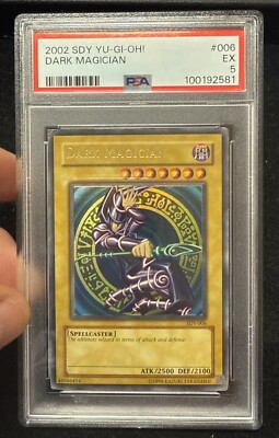 Yu-Gi-Oh! TCG Dark Magician Yugi SDY-006 Unlimited Ultra Rare EX PSA 5-image