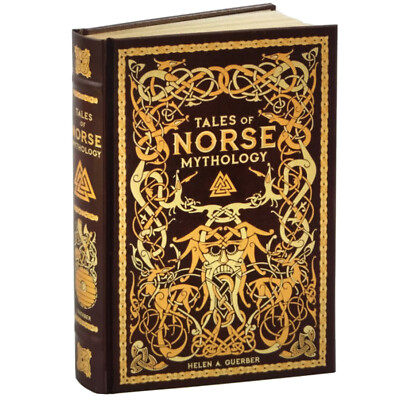 ❤️TALES of NORSE MYTHOLOGY by Helen A Geurber  Leather Bound Sealed NEW-image