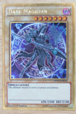 YUGIOH - 1x - Dark Magician - MVP1-ENG54 - Gold Rare - 1st Edition - NM-image