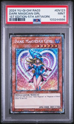 2024 YU-GI-OH! RA03-QUARTER CENTURY BONANZA #EN123 DARK MAGICIAN GIRL PSA 9-image