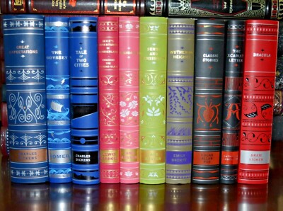 10 Volume Soft Leather Bound With Ribbon Marker Collectible Classics Gift Set-image