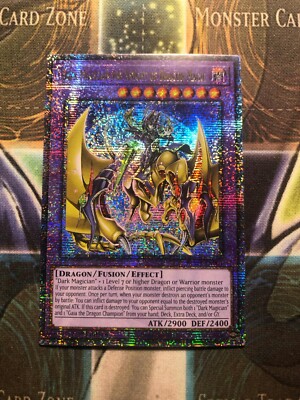 * DARK MAGICIAN THE DRAGON KNIGHT OF MAGIC * QUARTER CENTURY BLMR-EN001 YUGIOH!-image
