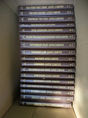 LOUIS L'AMOUR LEATHERETTE HC BOOKS BANTAM WESTERN - Pick Your Title Pick Each 1-image