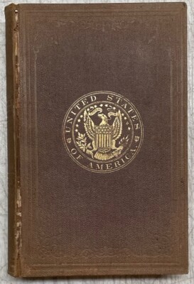 Antique 1867 William B Wedgwood 'GOVERNMENT & LAWS OF THE UNITED STATES' Book-image