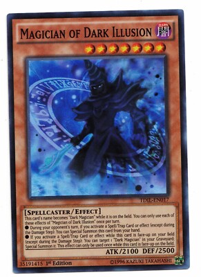 Yu-Gi-Oh Card: Magician of Dark Allusion TDIL-EN017 Super Rare 1st Edition! NM-image
