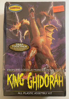 Aurora King Ghidorah Godzilla Monster Movie Series #6802 Plastic Kit Sealed Set-image